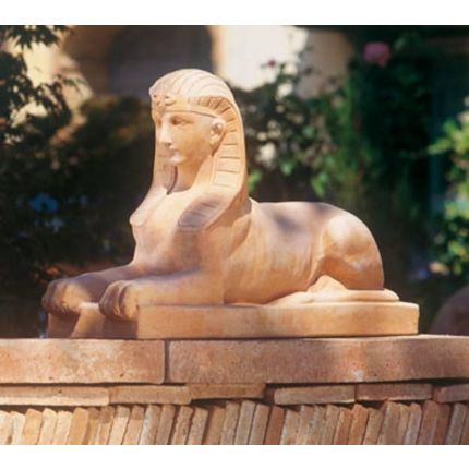 Impruneta Terracotta, Sfinge, Sphinx, Figur, Skulptur, Ägypten