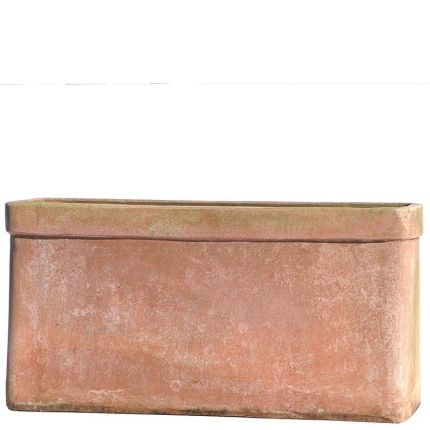 Impruneta Terracotta, Cassetta da rampicanti liscia, Blumengefäß, Kassette