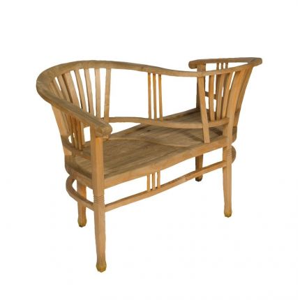 Teak, Betawi Tête a Tête Teakbank, Gartenbank, Holzbank, Bank