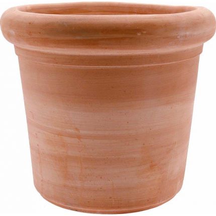 TerrArte Terracotta, Cilindro Alto Garden, runder Pflanztopf, Blumentopf