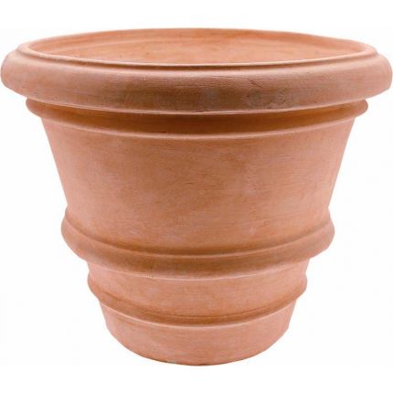 Galestro Terracotta, Vaso Imprunetino Liscio, großer runder Pflanztopf, Blumentopf, Vase