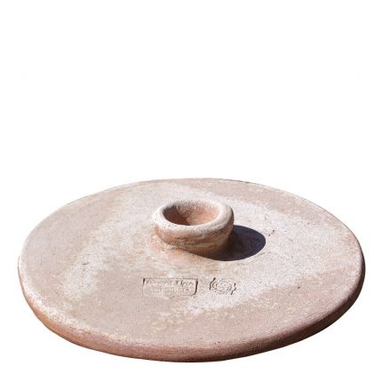 Impruneta Terracotta, Coperchio con Pomello, Deckel mit Griff