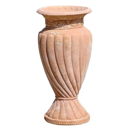 Impruneta Terracotta, Portaombrelli con Piede, Schirmständer mit Fuß, Vase