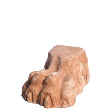 Impruneta Terracotta, Piedino Zampa Leone, Löwenfuß, Pfotenfuß, Topffüße, Fußuntersetzer