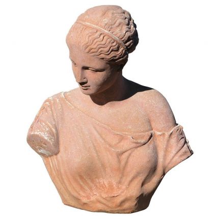 Impruneta Terracotta, Busto di Artemide di Gabi, Büste Frau, Gartendekoration, Figur