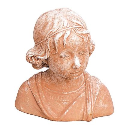 Impruneta Terracotta, Busto di Fanciullo - Andrea Della Robbia, Jungen-Büste, Gartendekoration