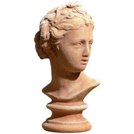 Impruneta Terracotta, Busto Galatea, Frauen-Büste, Gartendekoration