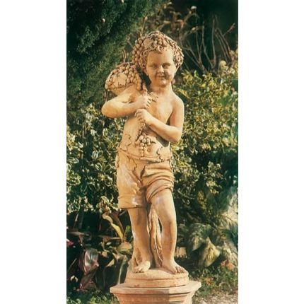 Impruneta Terracotta, Bacco con cesto, Bacchus mit Weidenkorb