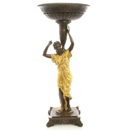 Figürlicher Bronze-Pflanzer, A FIGURAL BRONZE PLANTER