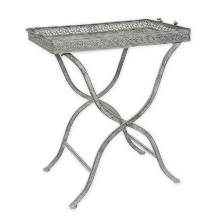 Eisentisch, zusammenklappbar, A FOLDABLE IRON COFFEE TABLE