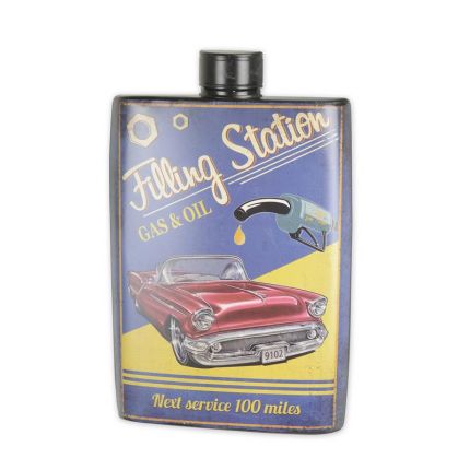 Geprägtes Blechschild, AN EMBOSSED TIN PLATE OIL CAN - GAS & OIL