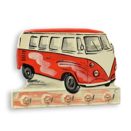 A PAIR OF CAST IRON CAMPER VAN" COAT HOOKS"