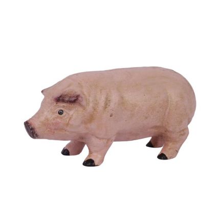 Spardose Schwein - Höhe 7 cm - Gusseisen