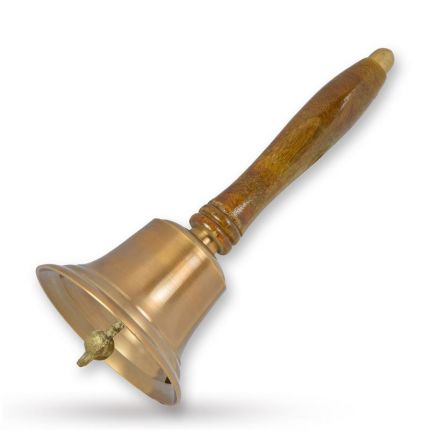 Schulglocke aus Messing, A BRASS SCHOOL BELL