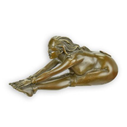 Bronzefigur nackte, gefesselte Frau
