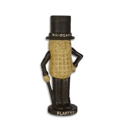 Gusseisen-Spardose "Mr Peanut", A CAST IRON MR. PEANUT MONEY BANK
