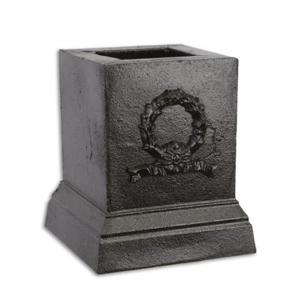 Gusseisensockel, Sockel, Basis, schwarz, A CAST IRON BASE - BLACK