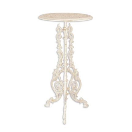 Gusseisentisch, weiß, A CAST IRON PLANT TABLE, WHITE