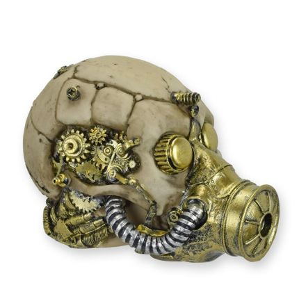 Steampunk Schädel, Polyresin, A RESIN STEAMPUNK SKULL