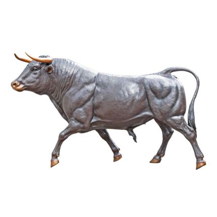 Bronzefigur Stier, A BRONZE SCULPTURE OF A BULL