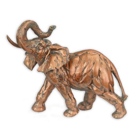 Kunststeinfigur Elefant, Polyresin, A RESIN SCULPTURE OF AN ELEPHANT