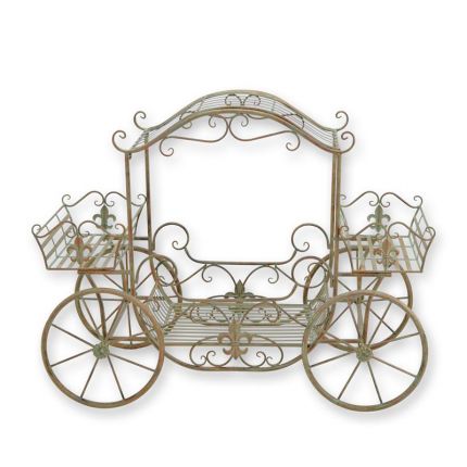 Blumenwagen aus Eisen, AN IRON FLOWER CARRIAGE