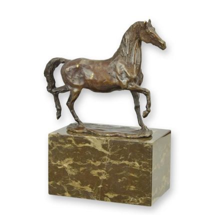 Bronzefigur trabendes Pferd - Höhe 20 cm