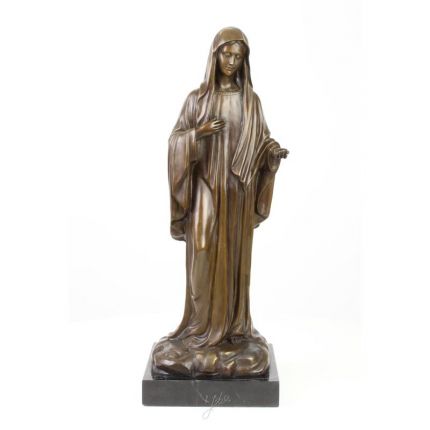 Bronzefigur Madonna - Höhe 58,1 cm