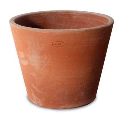 Impruneta Terracotta, Vaso Zürich, Vase, Pflanztopf, Blumentopf, schlichtes Gefäß