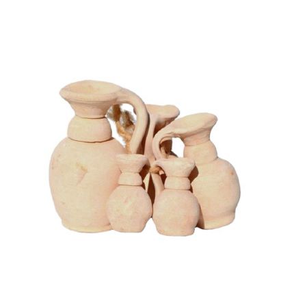 5er-set Minikrüge - Terracotta - 2,5 - 7 cm - Serie Amphora