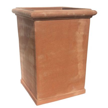Galestro Terracotta, Pilone, viereckiger Pflanztopf, Blumengefäß, Blumentopf