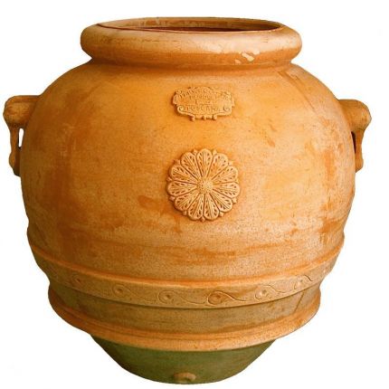 Galestro Terracotta, Orcio Toscano, toskanischer Krug, Vase, Pflanzgefäß