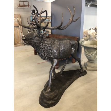 Bronze Figur, Hirsch, Tierfigur, Figur, Bronzefigur