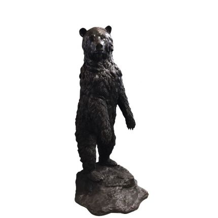 Bronze Figur, Stehender Bär, Tierfigur, Figur, Bronzefigur