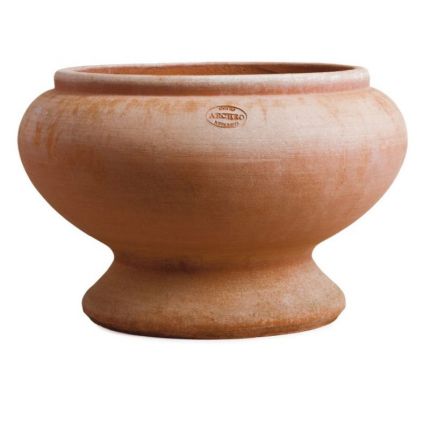 Impruneta Terracotta, Vaso, Calice Liscio, Pflanzgefäß, Blumentopf