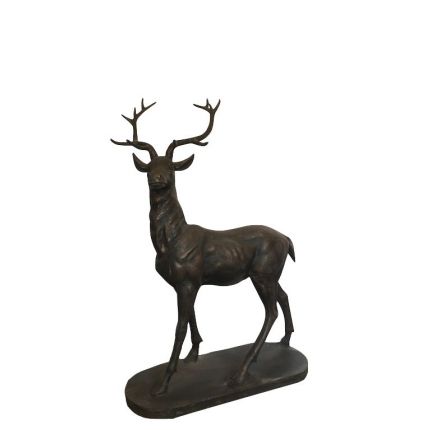 Gusseisen Figur, Hirsch, Tierfigur, Tier, Rotwild