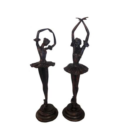 Gusseisen Figur, Ballerina-Paar, Gartendekoration, Dekoration