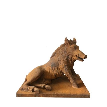 Gusseisen Figur, Wildschwein, Tierfigur, Tier