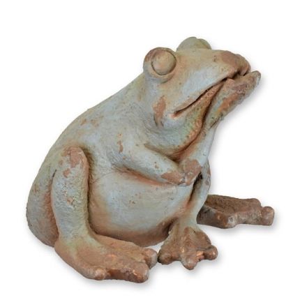 Froschfigur - sitzend - Höhe 26,5 cm - Kunststein