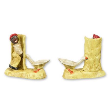 Lustige Gusseisen Figur pinkelnder Junge - Höhe 12,2 cm