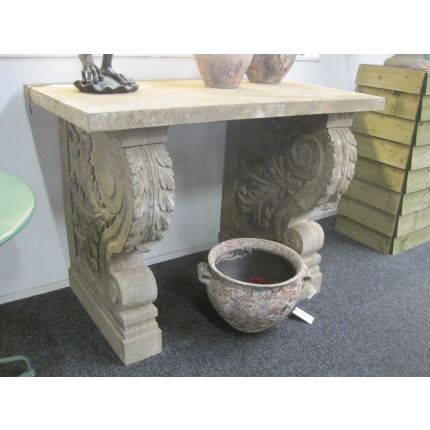 Natursteintisch, Wandtisch, side Table, Gartentisch, Steintisch, Tisch