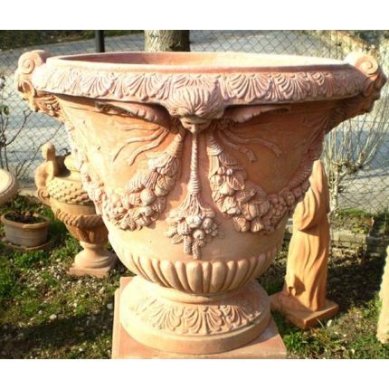Impruneta Terracotta, Vaso medico con angeli, Pokal, Gefäß