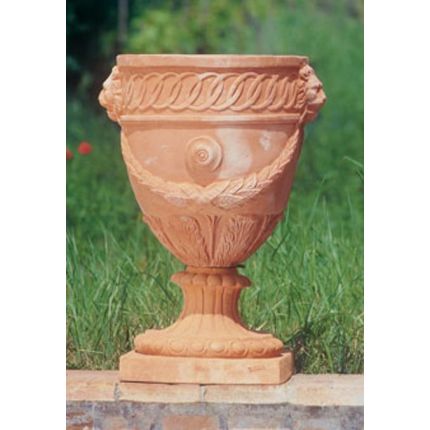 Impruneta Terracotta, Vaso Impero con piede, Pokal
