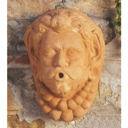 Impruneta Terracotta, Maschera con collana, Wandbilder, Reliefs 