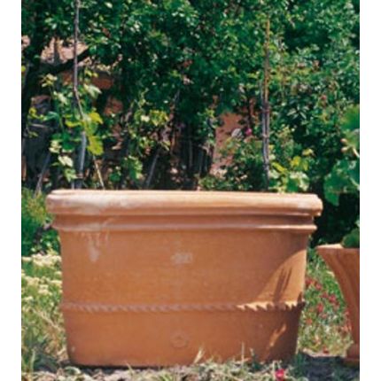 Impruneta Terracotta, Tinozza liscia con bordino, Pflanzgefäß, Blumentopf