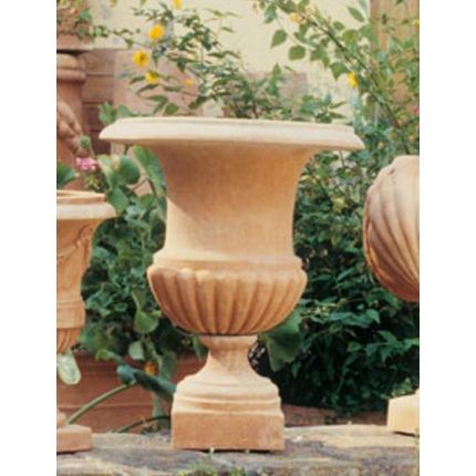  Impruneta Terracotta, Vaso Mediceo liscio, schlichter Pokal