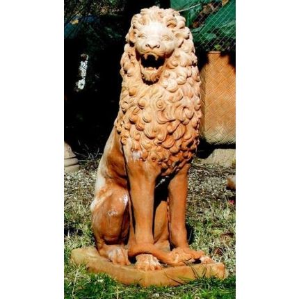 Impruneta Terracotta, Leone barocco sx, Figur, Statue, Löwenfigur