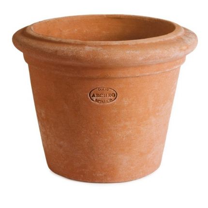 Impruneta Terracotta, Vaso, Mini Vaso Liscio, Pflanzgefäß, Blumentopf