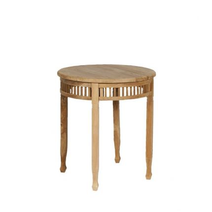 Teak, runder Betawi Teaktisch, Gartentisch, Holztisch, Tisch