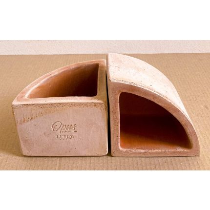 Galestro Terracotta, Opus 3, Dreiecktopf, Ecktopf, Wandtopf, Terracottatopf